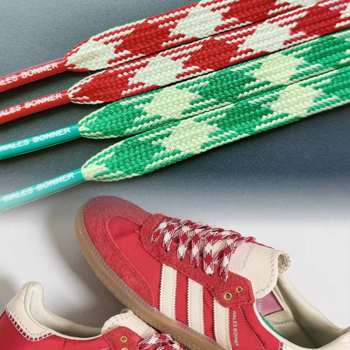复古百搭潮流扁平彩色运动鞋带绳