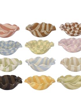 边集EDITOR 韩国POLLYGARDEN手工褶边碗甜点碗置物盘