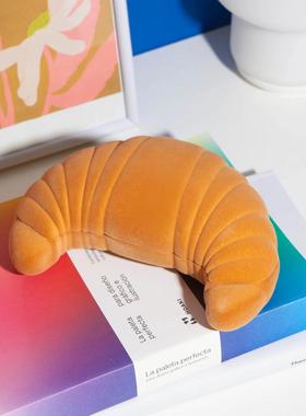 边集EDITOR西班牙DOIY可颂松饼首饰收纳盒陶瓷丝绒桌面装饰礼物