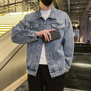 秋季潮高街痞帅休闲牛仔外套夹克XZ905-JK126#P70-控98图片