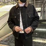 秋季潮高街痞帅休闲牛仔外套夹克XZ905-JK131#P80-控98，男装工装外套，星座905