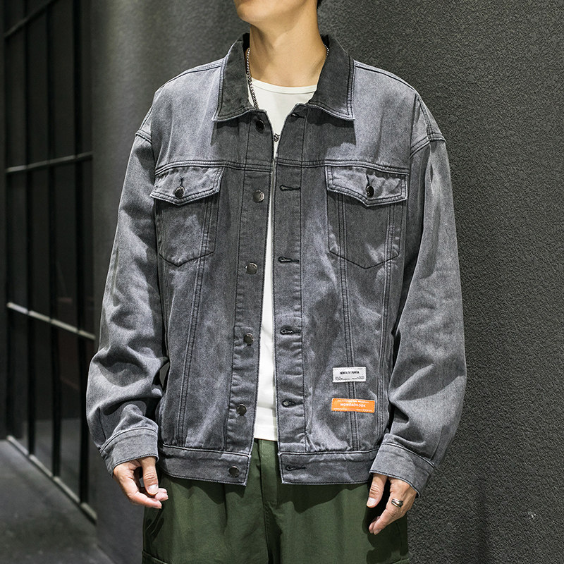 20主推M-5XL大码牛仔外套褂子男韩版宽松潮牌ins夹克905-J103,男装夹克,星座905