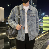 春季潮高街痞帅休闲牛仔外套夹克XZ905-K119#P68，男装工装外套，星座905