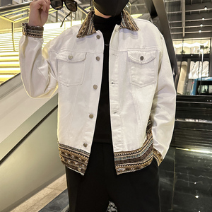 秋季潮高街痞帅休闲牛仔外套夹克XZ905-JK130#P80-控98图片