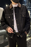 秋季潮高街痞帅休闲牛仔外套夹克XZ905-JK131#P80-控98，男装工装外套，星座905