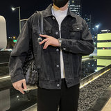 秋季潮高街痞帅休闲牛仔外套夹克XZ905-JK126#P70-控98，男装工装外套，星座905