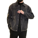 秋季潮高街痞帅休闲牛仔外套夹克XZ905-JK132#P75-控98，男装工装外套，星座905