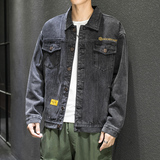 20主推M-5XL大码牛仔外套男韩版宽松刺绣潮牌ins夹克905-J102，男装夹克，星座905