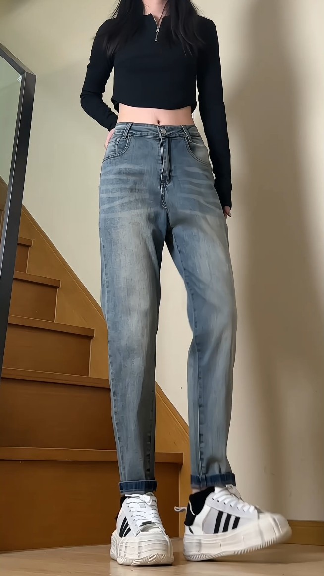 潮牌弹力休闲修身牛仔裤夏季痞帅九分小脚裤N214#P60-控88,男装牛仔裤,星座905