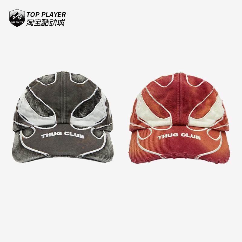 THUG CLUB Chopper Cap 火焰刺绣拼接高街遮阳棒球帽鸭舌帽