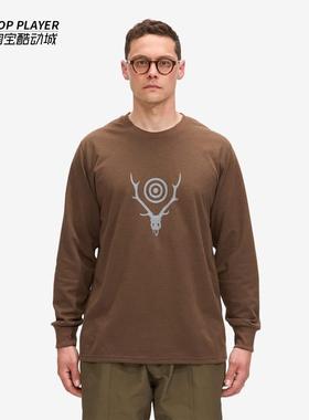 SOUTH2 WEST8 L/S Crew Neck 印花logo圆领长袖T恤套头上衣