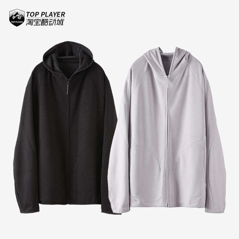 POST ARCHIVE FACTION (PAF) 5.1系列黑色微弹连帽保暖男士卫衣