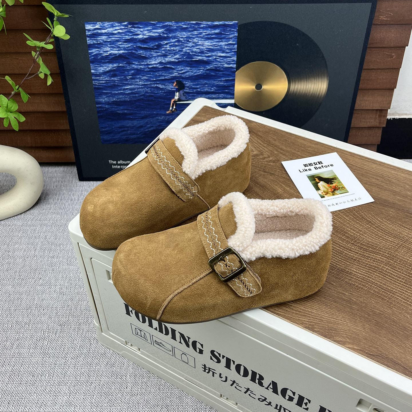 真皮内增高加绒增高勃肯鞋女2025冬季复古百搭毛毛口休闲保暖棉鞋,女鞋,勃肯鞋/软木鞋,淘宝优惠券,粉丝福利购,淘宝优惠卷