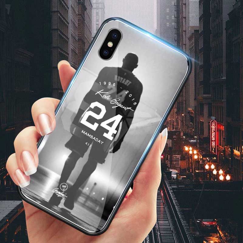 玻璃套nba男款苹果x篮球xs个性max潮牌球星背影xr新款24号球衣背影差