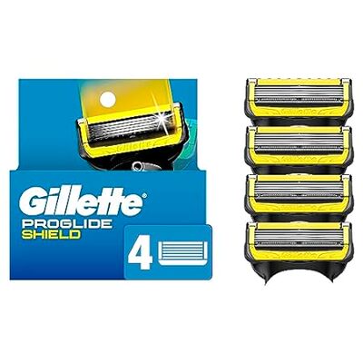 Gillette ProGlide Shield Razor Refills for Men， 4 Blade R
