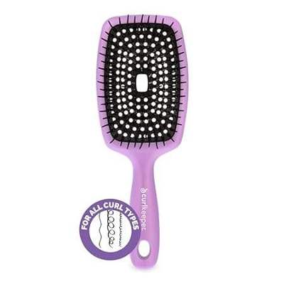 Curl Keeper Flexy Hair Brush， Purple - Detangling Hair Br
