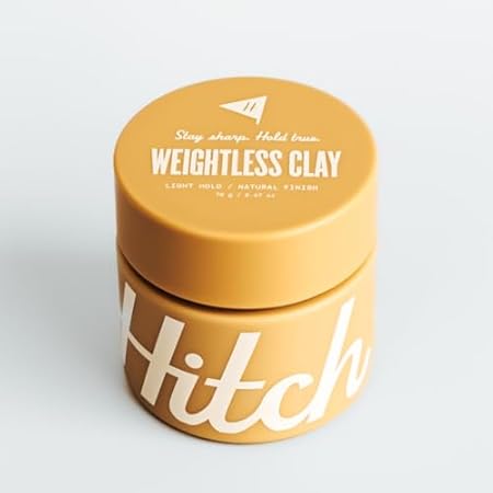 Hitch Weightless Clay Light Hold Natural Finish Hair Clay
