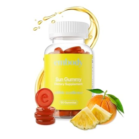 Antioxidant Sun Gummy， Orange Pineapple Flavor， Fern Extr