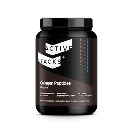 Collagen Peptides Protein Powder， Chocolate - Supports He