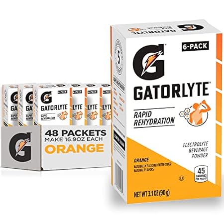 Gatorlyte Rapid Rehydration Electrolyte Beverage， Orange，