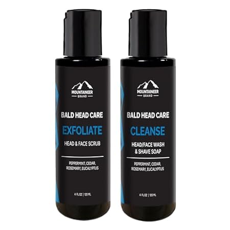 Mountaineer Brand Bald Head Care For Men | Exfoliate (4oz