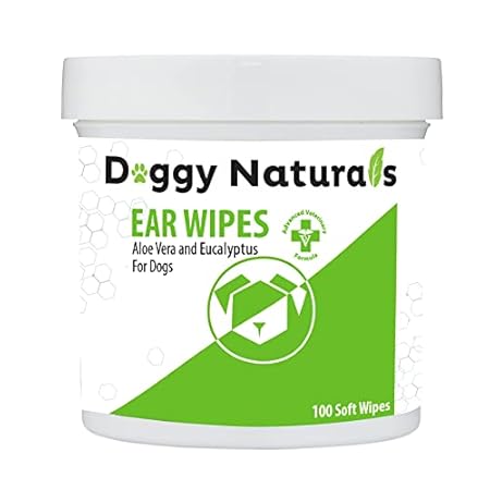 Dog Ear Cleaner Wipes with Aloe and Eucalyptus (100 Count