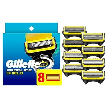 Gillette ProGlide Shield Razor Refills for Men， 8 Blade R