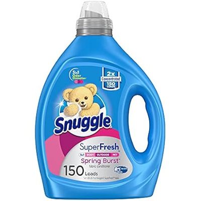 Snuggle Liquid Fabric Softener， SuperFresh Spring Burst，