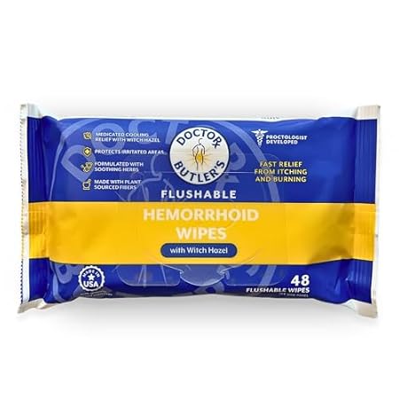 Doctor Butler's Flushable Hemorrhoid Wipes – Flushable Wi