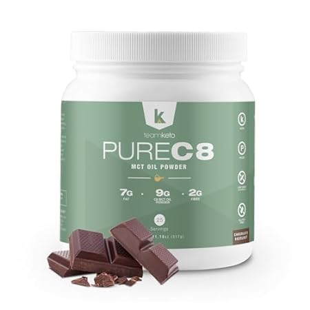 TeamKeto C8 MCT Oil powder –Chocolate Hazelnut Ketogenic