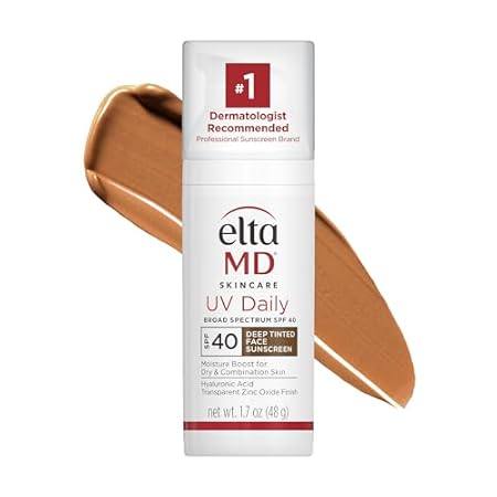 EltaMD UV Daily SPF 40 Tinted Face Sunscreen Moisturizer，