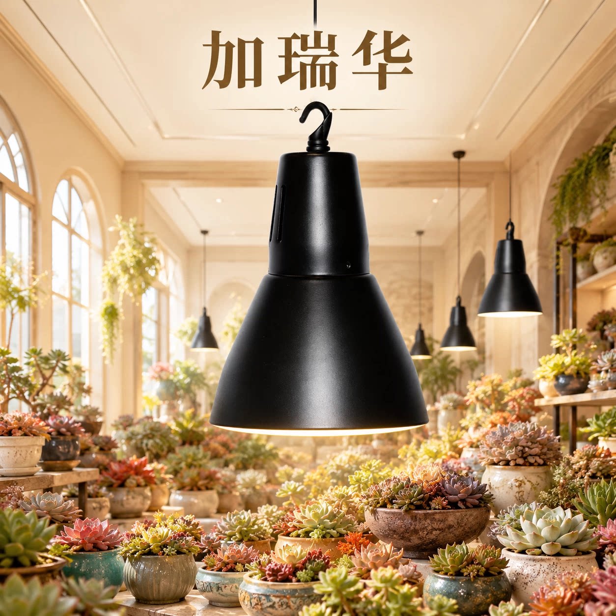 加瑞华育苗上色吊式植物生长灯图片