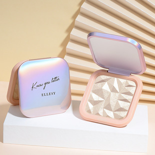 韩国4D网红高光粉饼脸部提亮闪粉偏光细粉立体修容土豆泥粉饼女