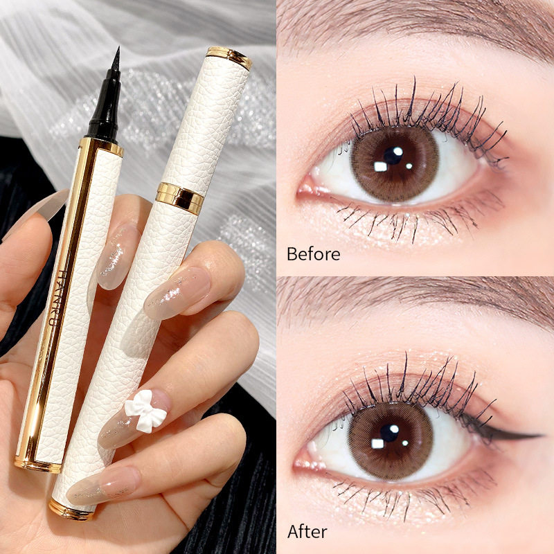 日本正品小羊皮眼线液笔防水易卸妆不晕染毛刷勾线笔款弹性笔头