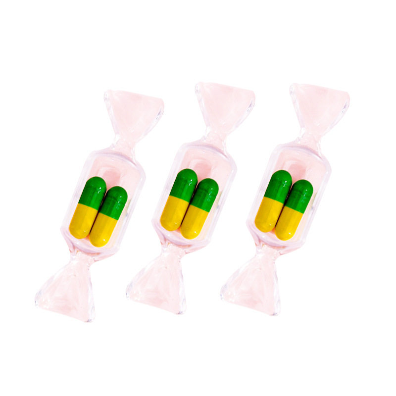 ins可爱少女糖果形状透明收纳盒 迷你便携戒指耳环首饰盒饰品收纳,收纳整理,茶具收纳盒,淘宝优惠券,粉丝福利购,淘宝优惠卷