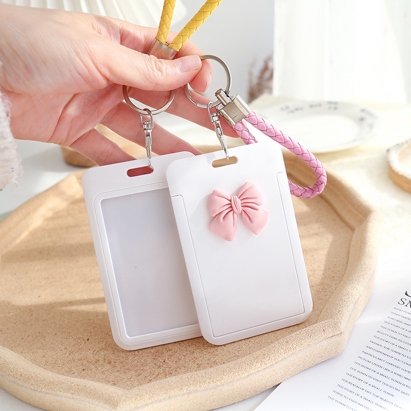 可爱蝴蝶结推合卡套学生