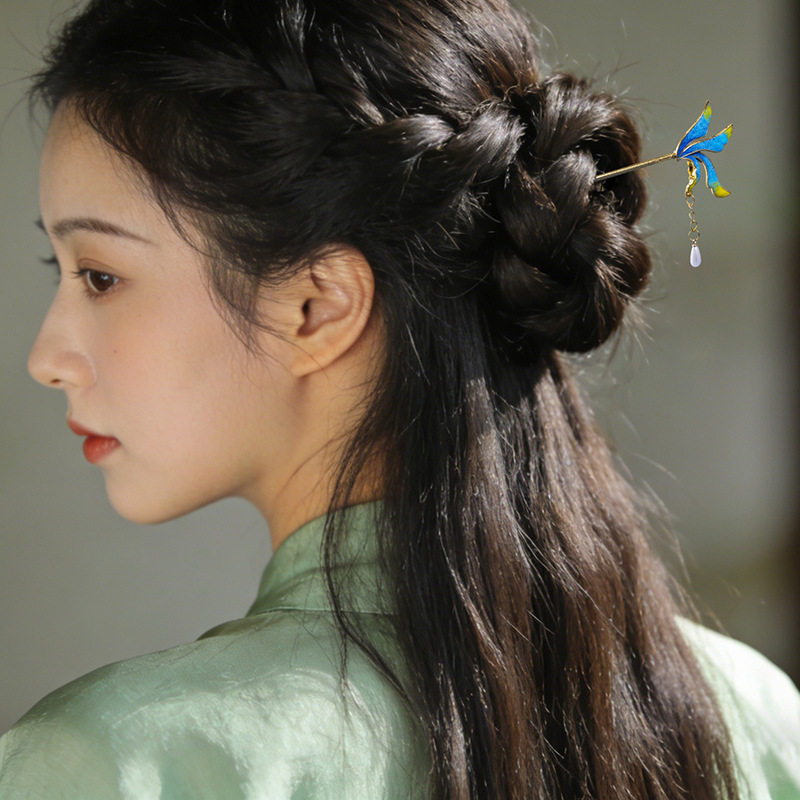 新中式盘发仿珐琅彩珍珠中国风气质胸针手工diy材料包古风发饰饰,户外/登山/野营/旅行用品,作训外套/套装/野战套装,淘宝优惠券,粉丝福利购,淘宝优惠卷