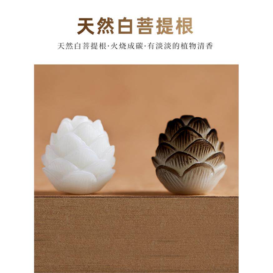 树脂仿汽车菩提莲花钥匙扣手工桃木白菩提根车链扣车内饰大全￥