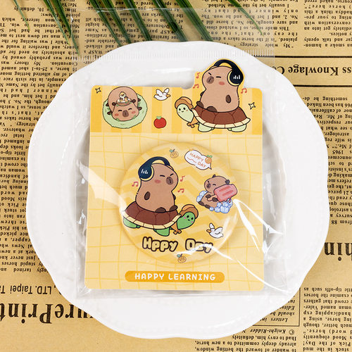 卡皮巴拉吧唧可爱周边镭