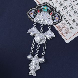 苗绣冰箱贴手工DIY材料包苗银苗寨民族风特色非遗贵州刺绣流苏