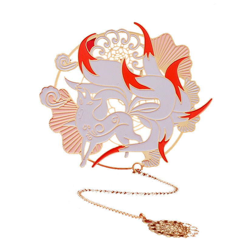 创意古典镂空金属书签礼盒文艺樱花荷花小雏菊精美实用旅游纪念品