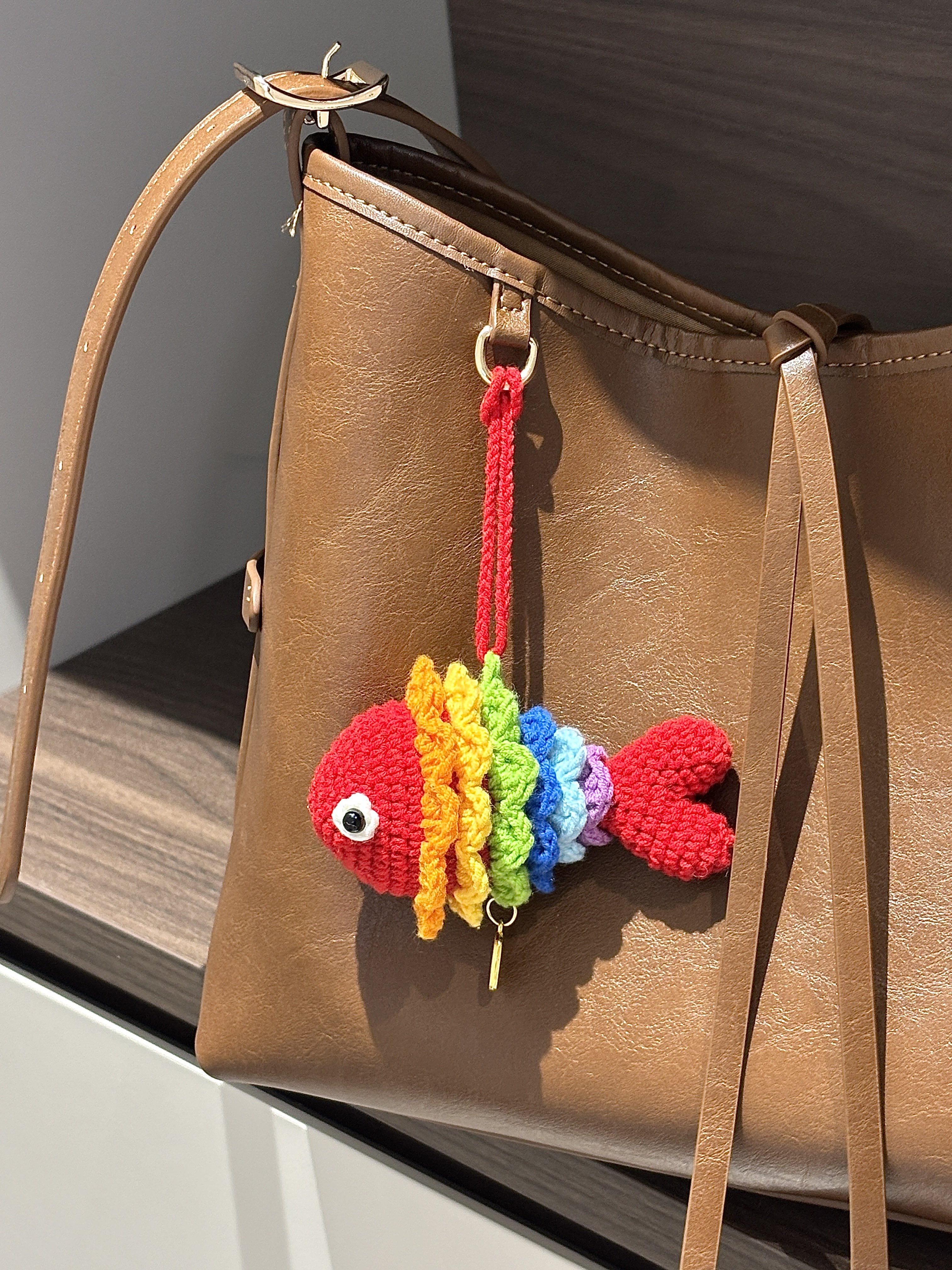 好运七彩锦鲤毛线手工钩针织diy材料包新年礼物编织钥匙扣包挂件,服饰配件/皮带/帽子/围巾,DIY编织材料包,淘宝优惠券,粉丝福利购,淘宝优惠卷