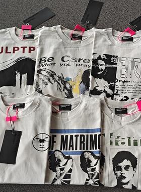 ERD忧郁富二代25SS经典vintage水洗复古做旧宽松VTG短袖T恤男女潮