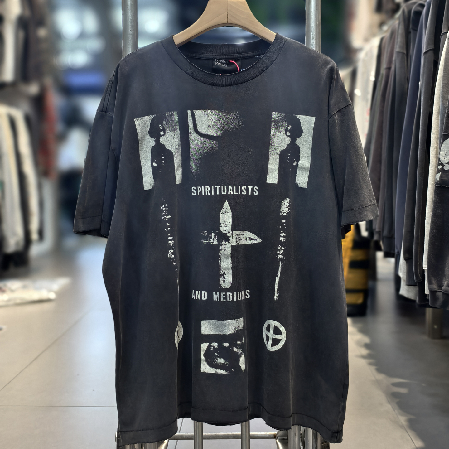 ERD忧郁富二代 绝望灵媒 vintage水洗复古做旧宽松VTG短袖T恤男女