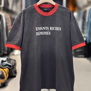 T恤男女 vintage水洗复古做旧宽松VTG短袖 ERD忧郁富二代 抽象卧室