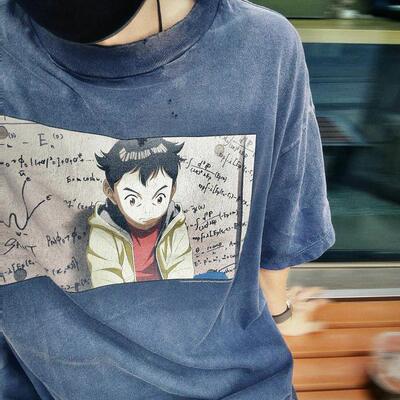 Saint Michael联名冥王vintage水洗复古做旧宽松VTG短袖T恤男女潮