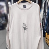 VTG高街水洗宽松长袖 Saint Michael骷髅蜘蛛美式 打底T恤男女潮INS