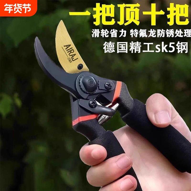 德国进口强力修枝剪刀树枝修剪园林花枝剪子园艺粗枝剪刀剪枝花卉