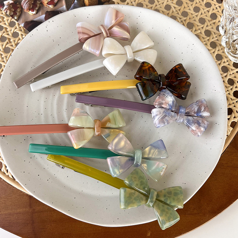 简约醋酸蝴蝶结头饰发夹