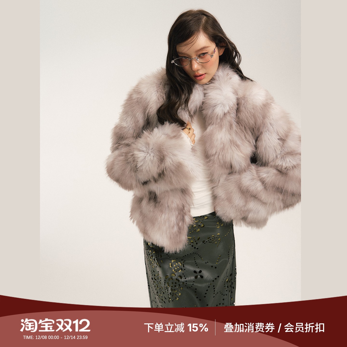 SASSYMOODY高智感环保皮草外套